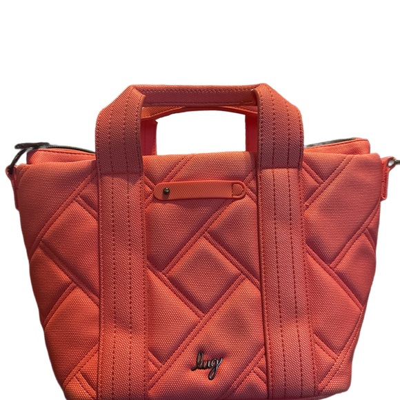 lug Handbags - Lug Coral Quilted Small Tote Bag GUC